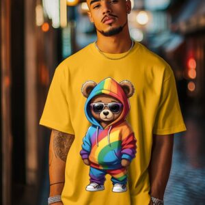 Panda Oversized Yellow Tshirt