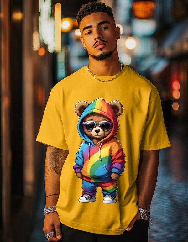 Panda Oversized Yellow Tshirt