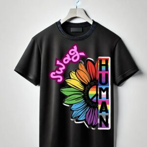 Swag Human Oversized Black Tshirt
