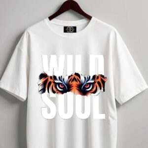 Wild Soul Oversized White Tshirt
