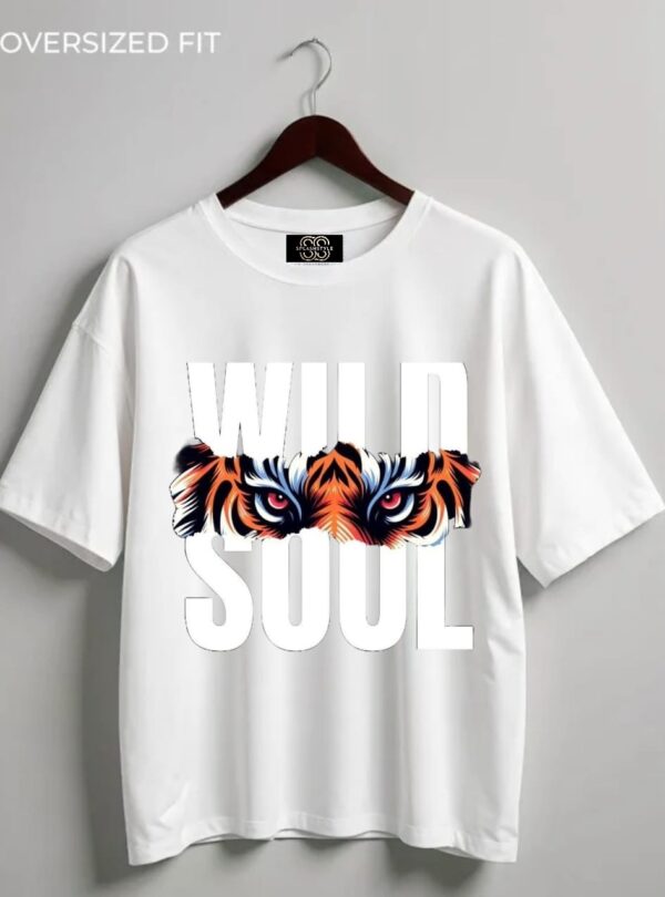 Wild Soul Oversized White Tshirt