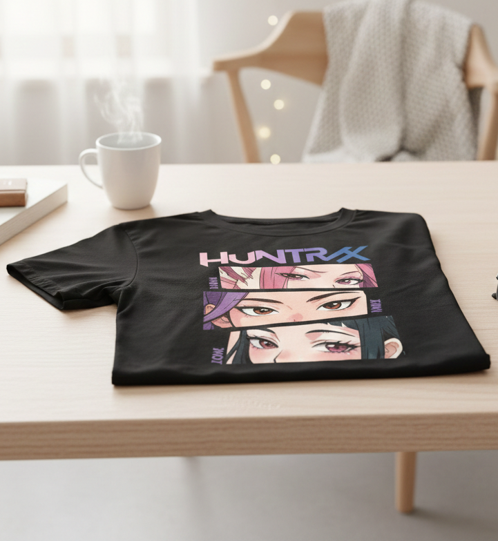 SplashStyle Huntrix Eyes 100% pure cotton regular size Tshirt - Image 8