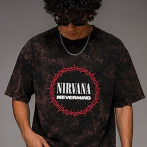 SplashStyle 100% pure cotton AcidWash PuffPrint Oversized Tshirt