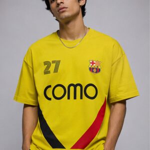 SplashStyle Camo Print Oversized Drop Shoulder Cotton Blend Tshirt