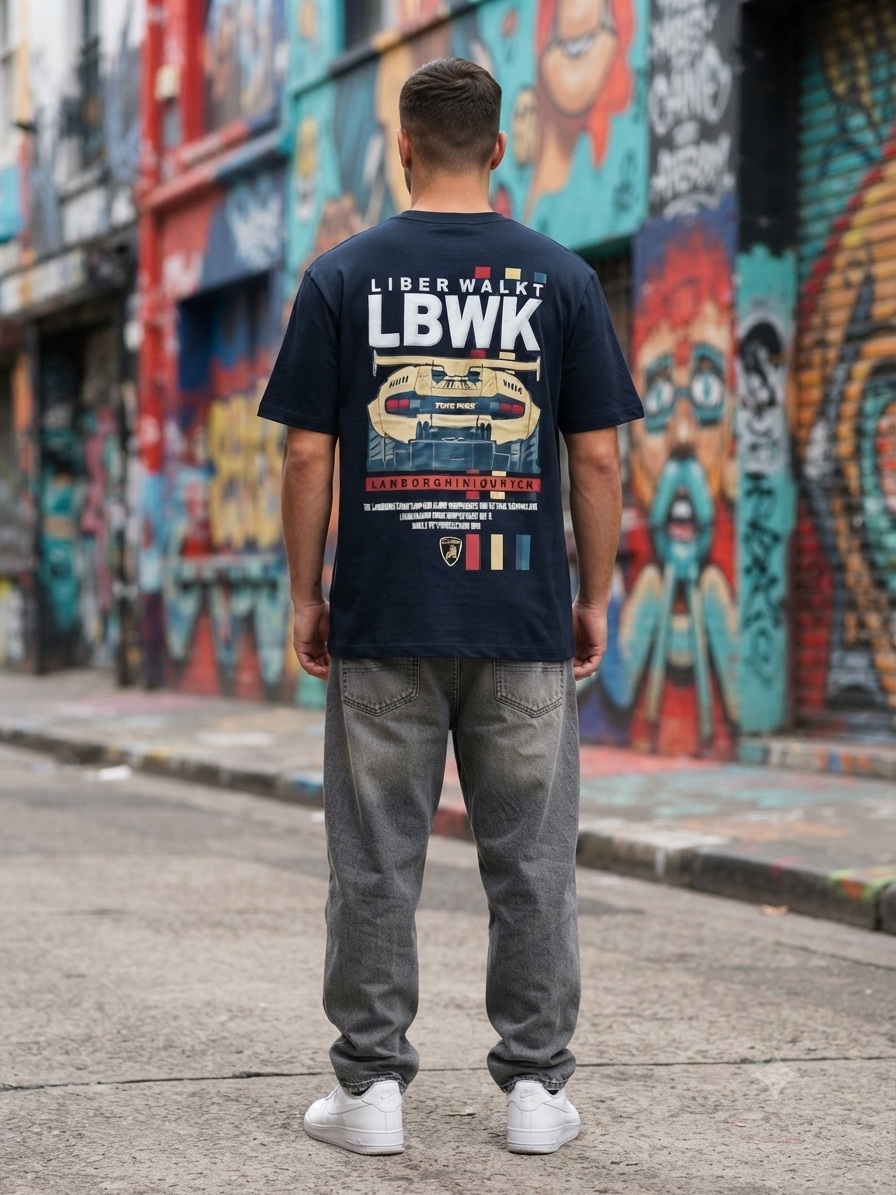 SplashStyle 100% pure cotton LBWK Inspired Puff Print Oversized Tshirt (Copy)